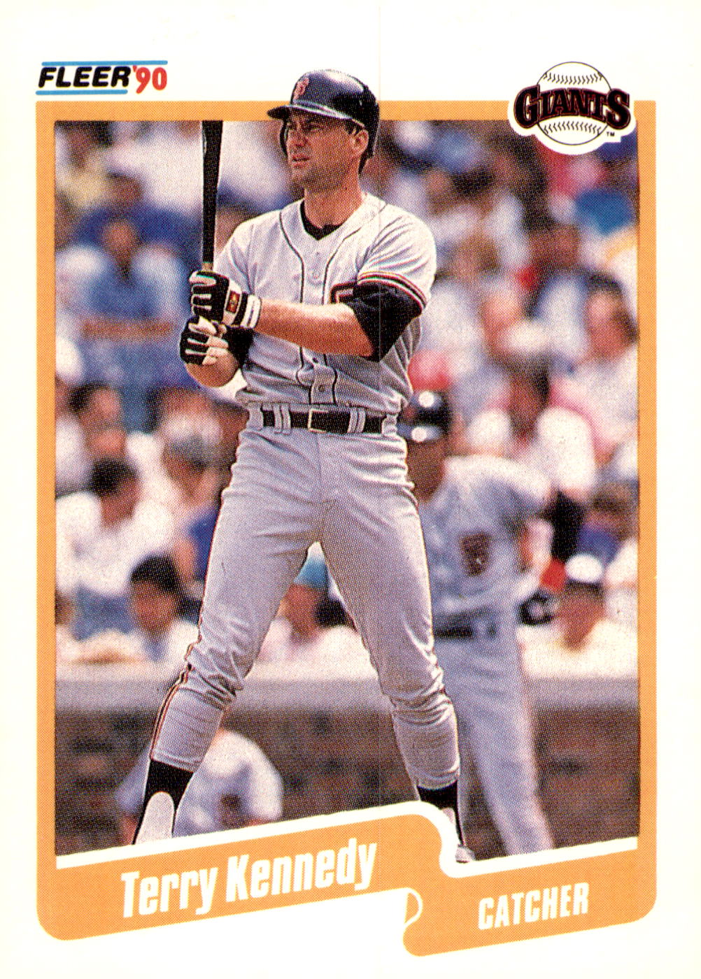 1990 Fleer #58b Terry Kennedy