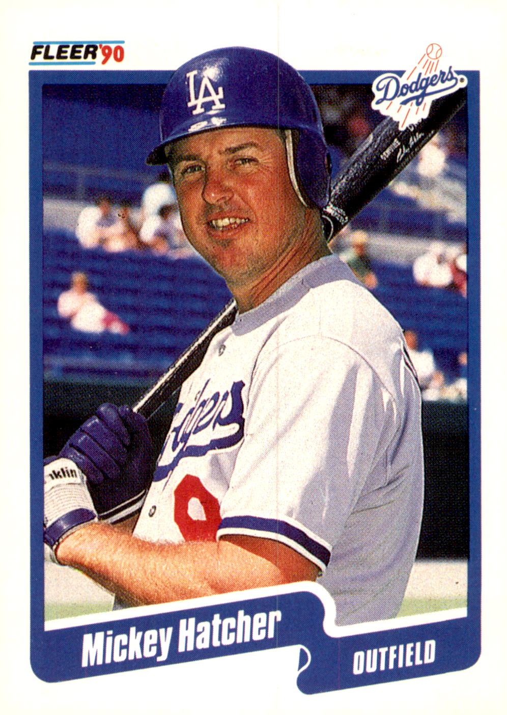 1990 Fleer #398b Mickey Hatcher
