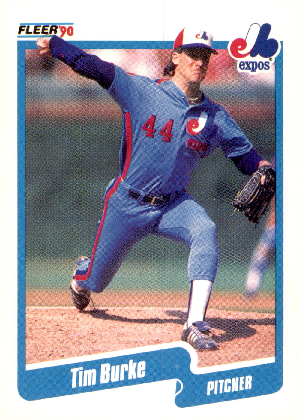 1990 Fleer #342b Tim Burke