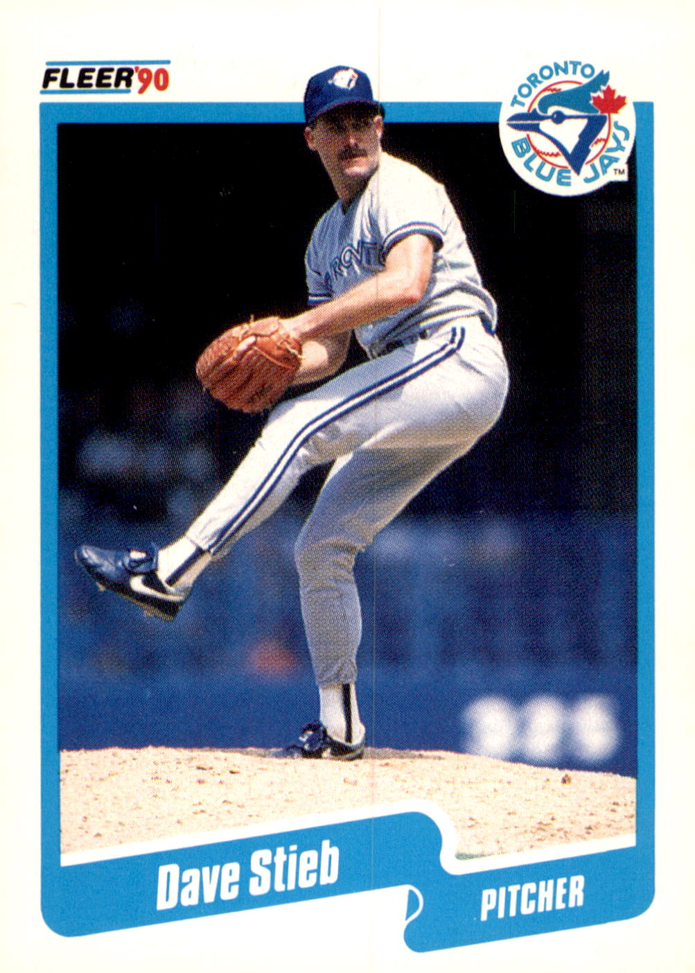 1990 Fleer #93b Dave Stieb