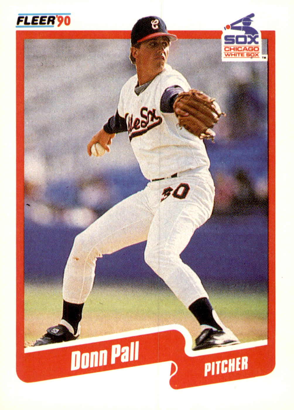 1990 Fleer #543b Donn Pall
