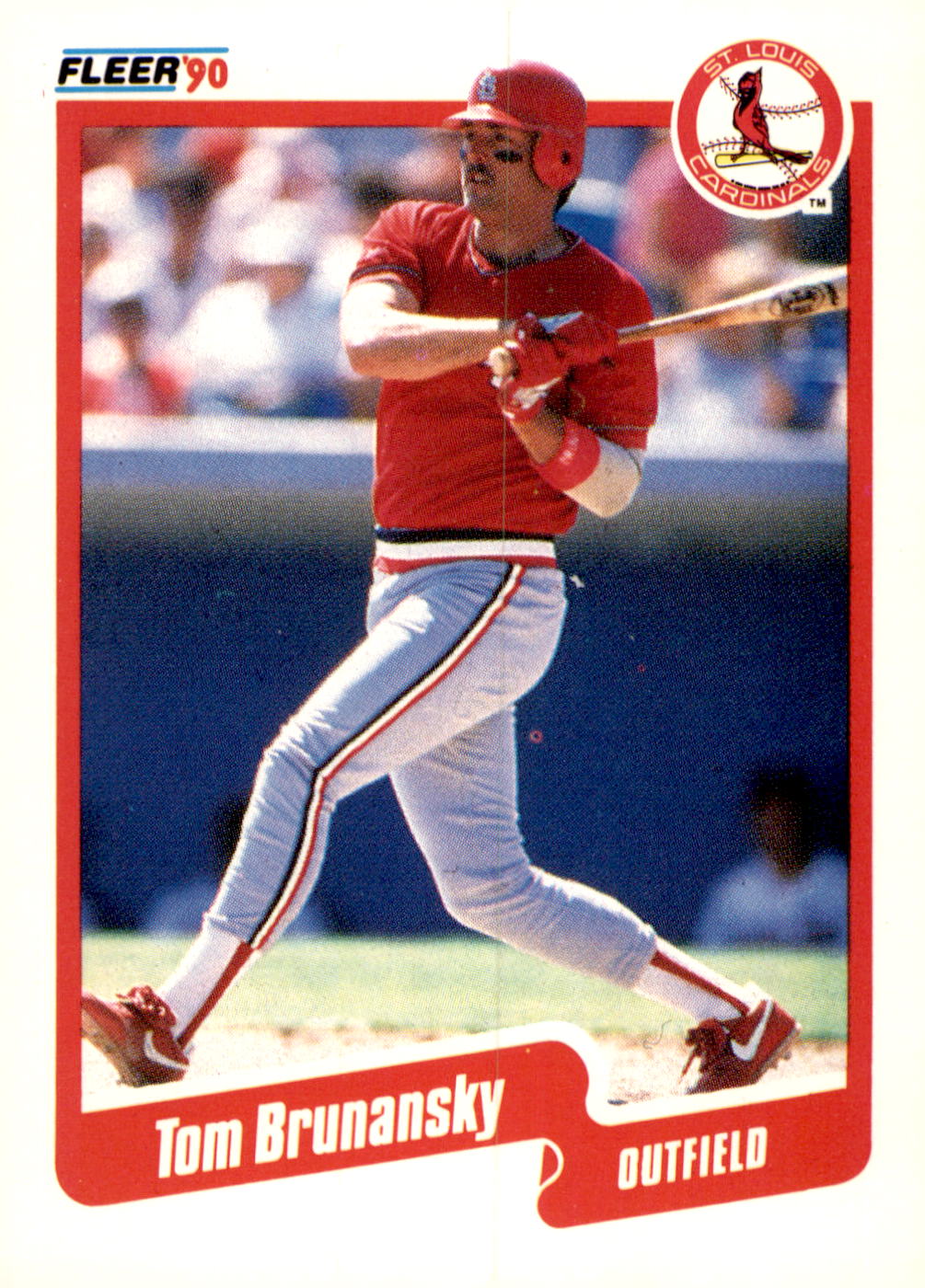 1990 Fleer #242 Tom Brunansky