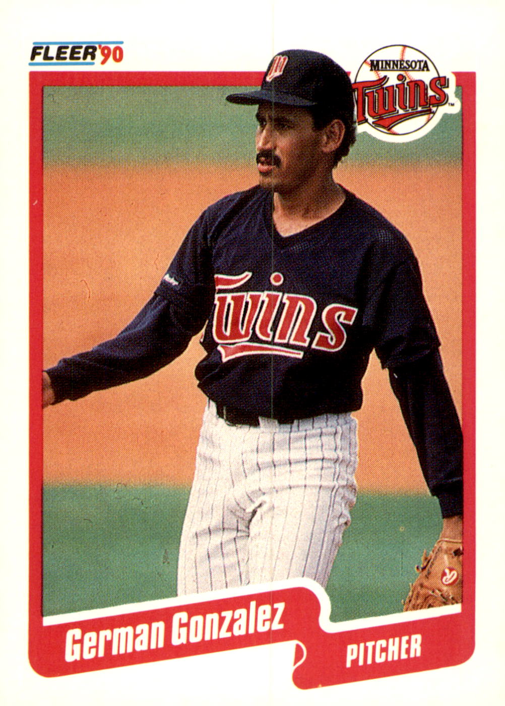 1990 Fleer #376b German Gonzalez