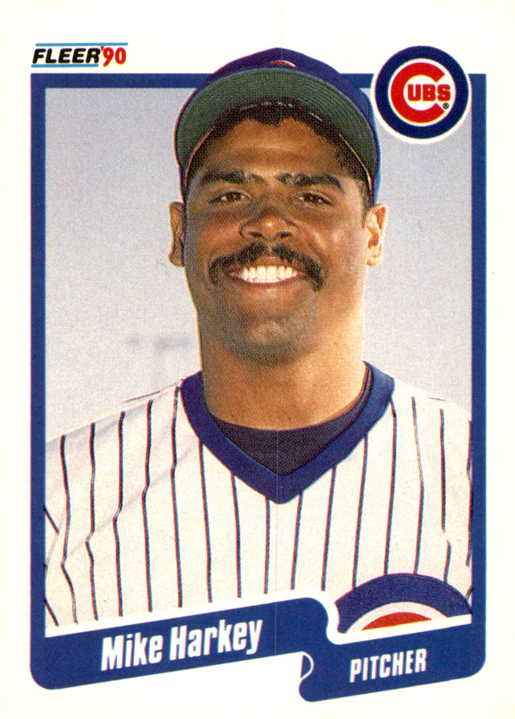1990 Fleer #33b Mike Harkey
