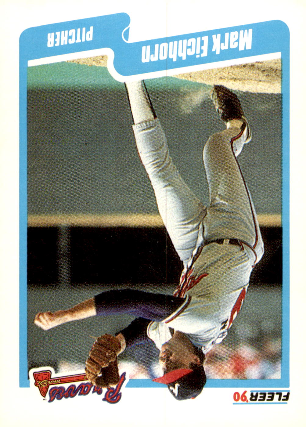 1990 Fleer #580b Mark Eichhorn