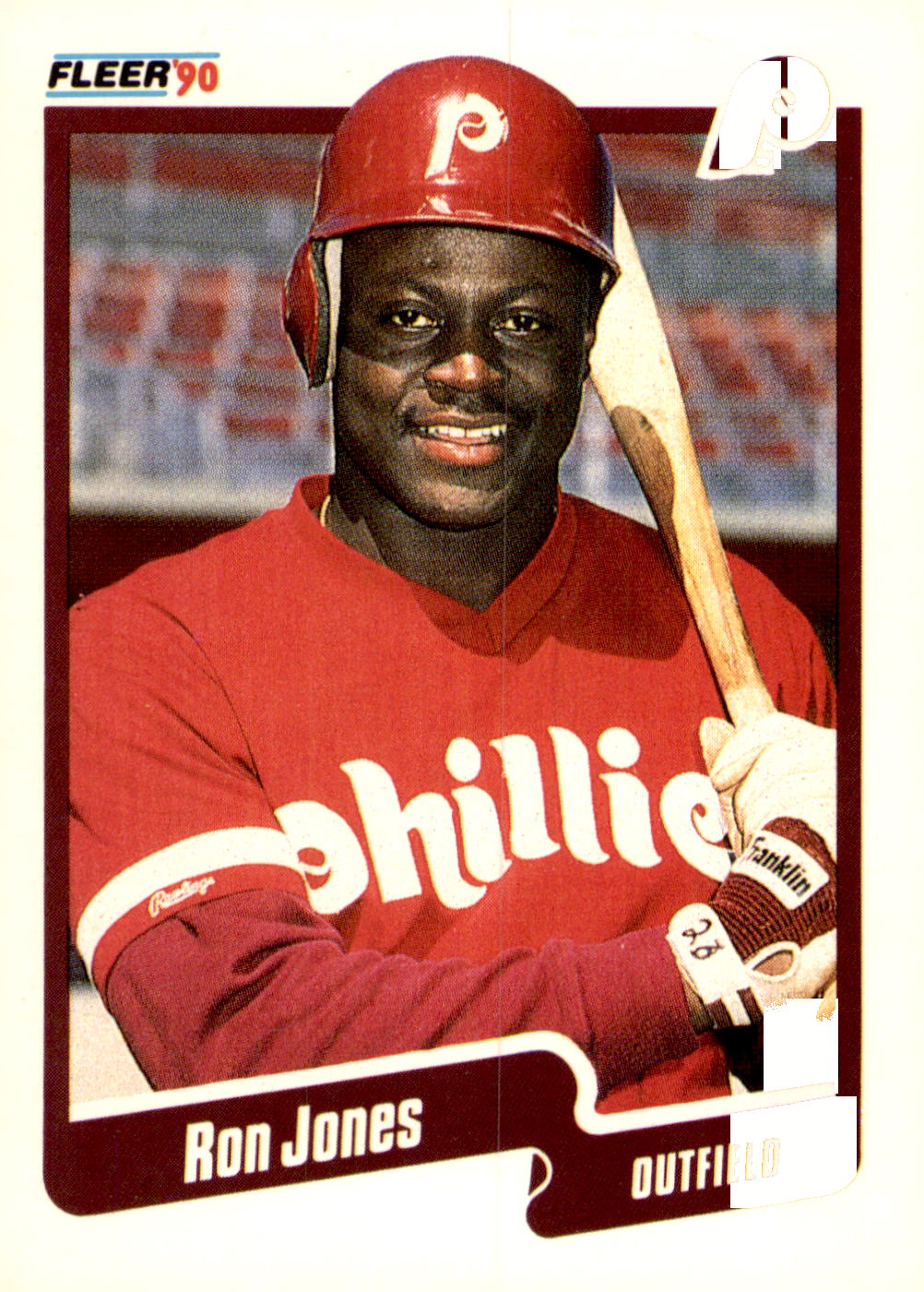 1990 Fleer #563b Ron Jones