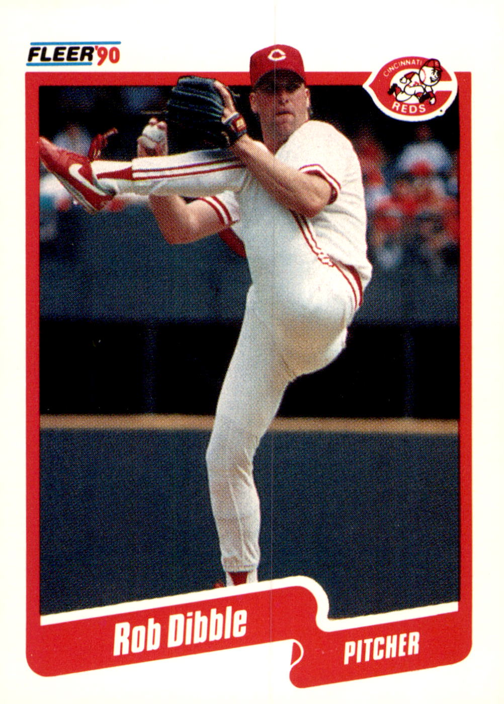 1990 Fleer #418b Rob Dibble