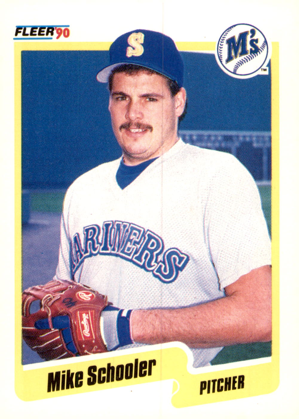 1990 Fleer #525 Mike Schooler