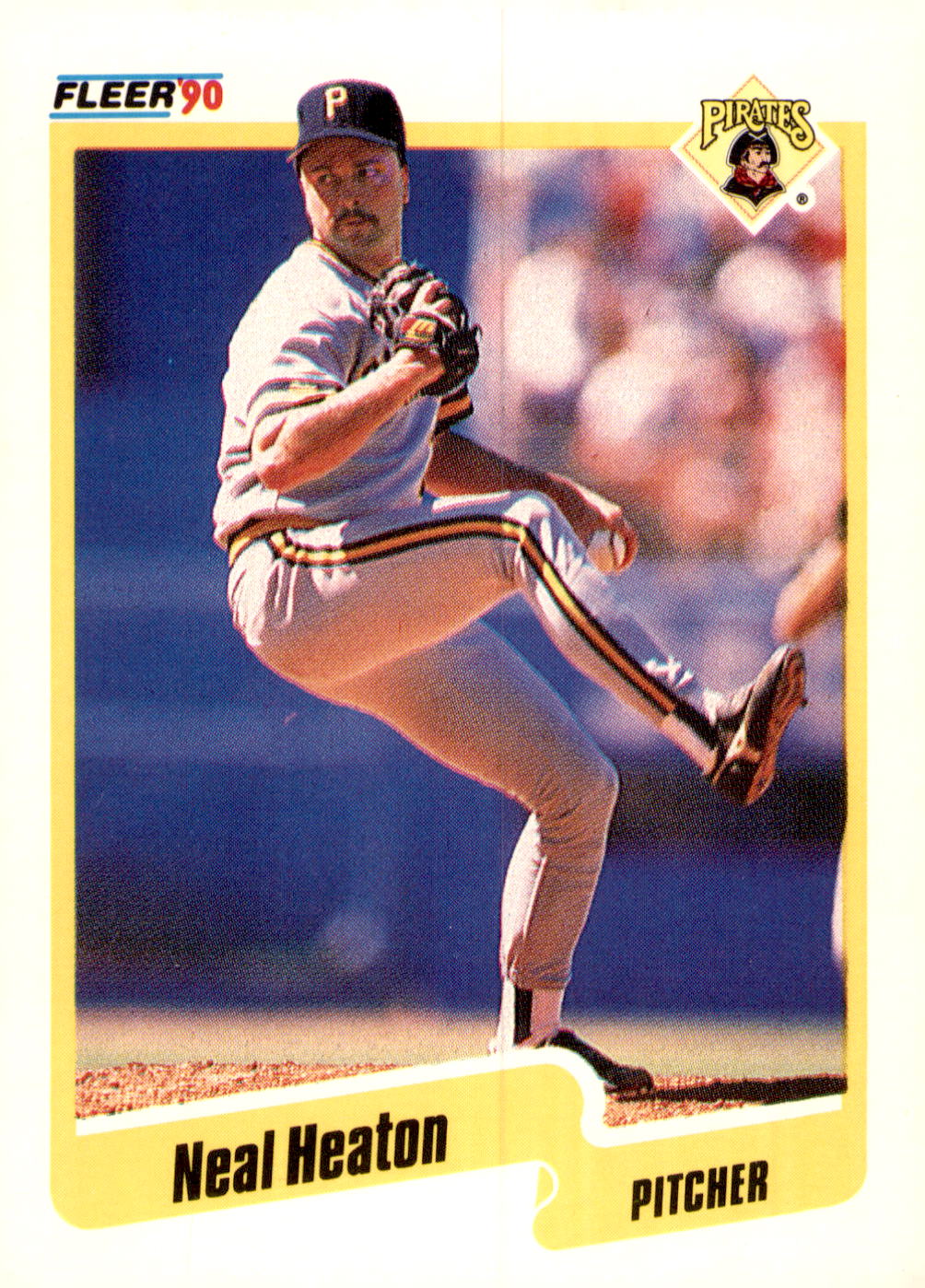 1990 Fleer #468b Neal Heaton
