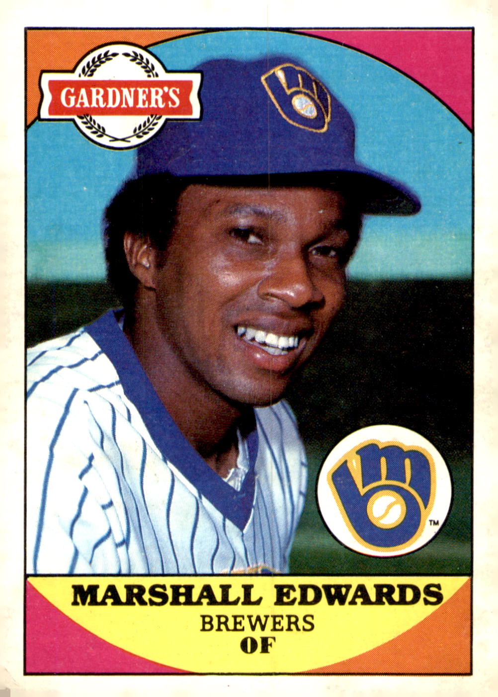 1983 Topps Gardner's Bakery Milwaukee Brewers #6 Marshall Edwards