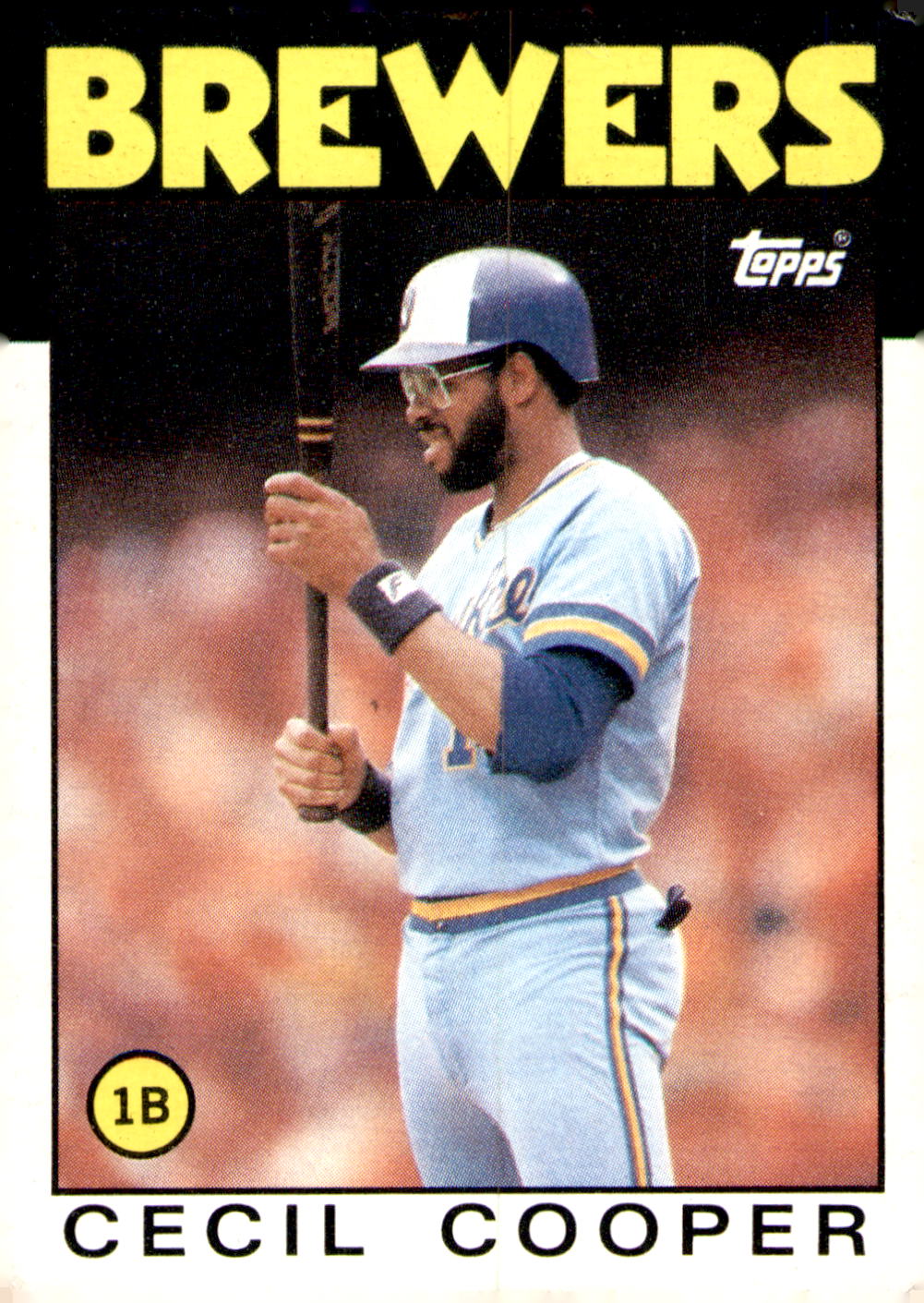 1986 Topps #385 Cecil Cooper