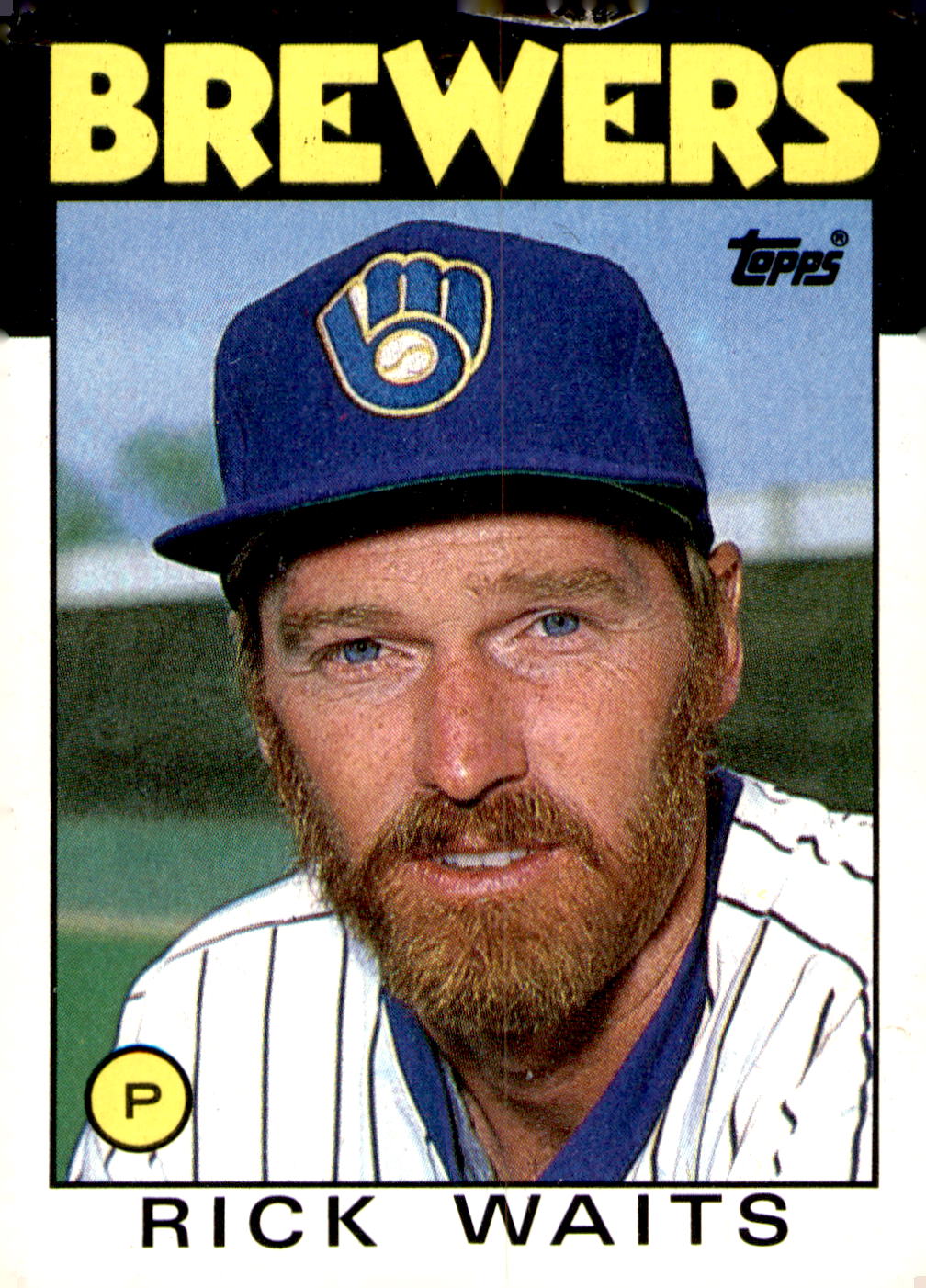 1986 Topps #614 Rick Waits
