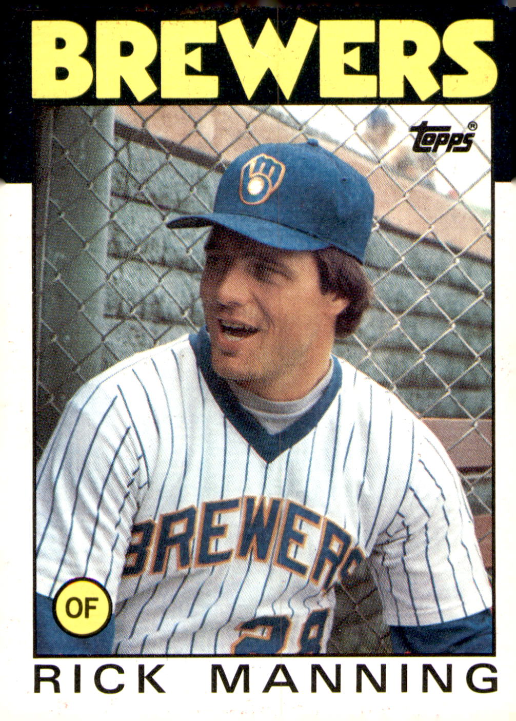 1986 Topps #49 Rick Manning