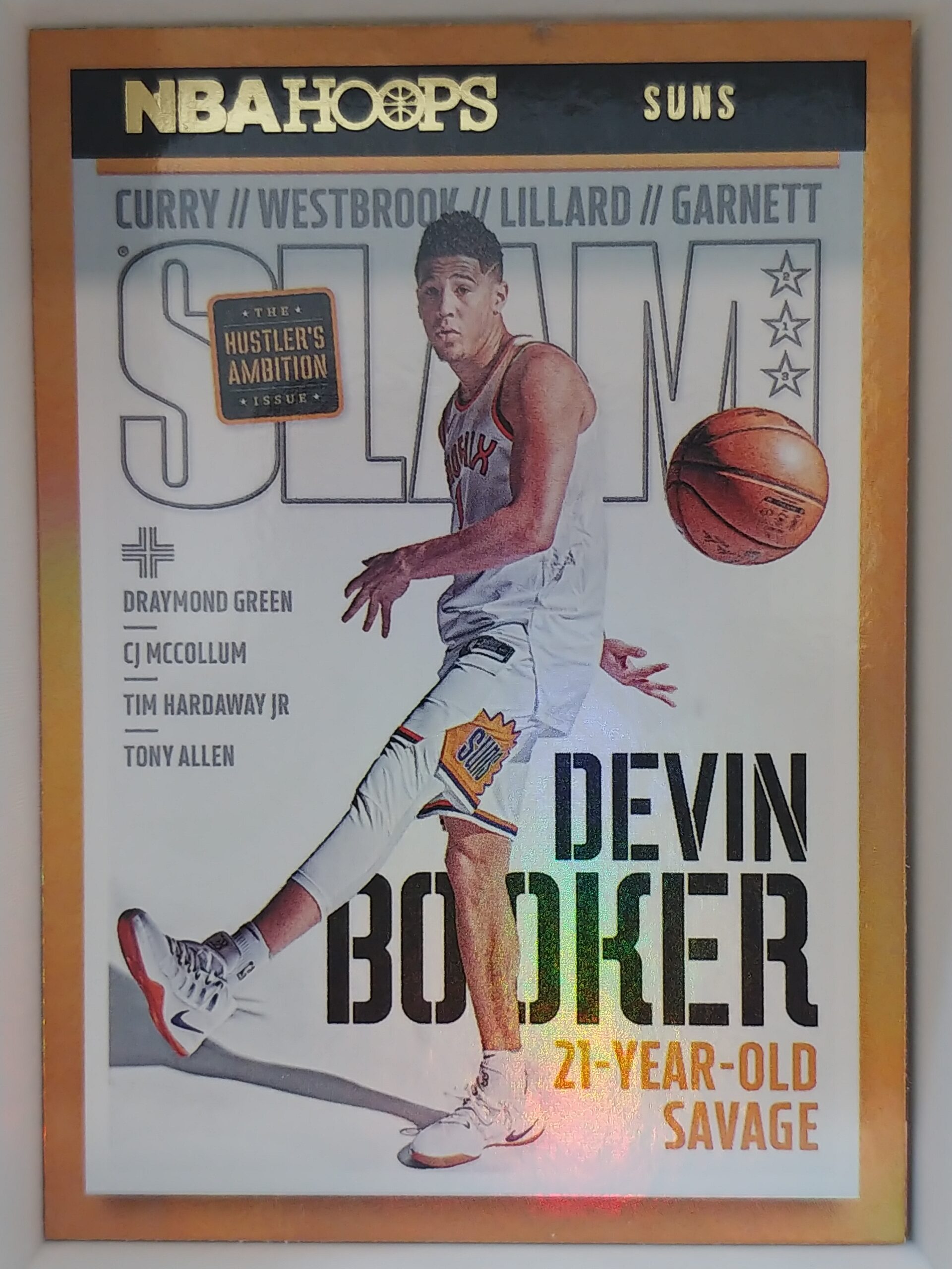 2021-22 Panini Hoops Devin Booker Slam Magazine Holo #213