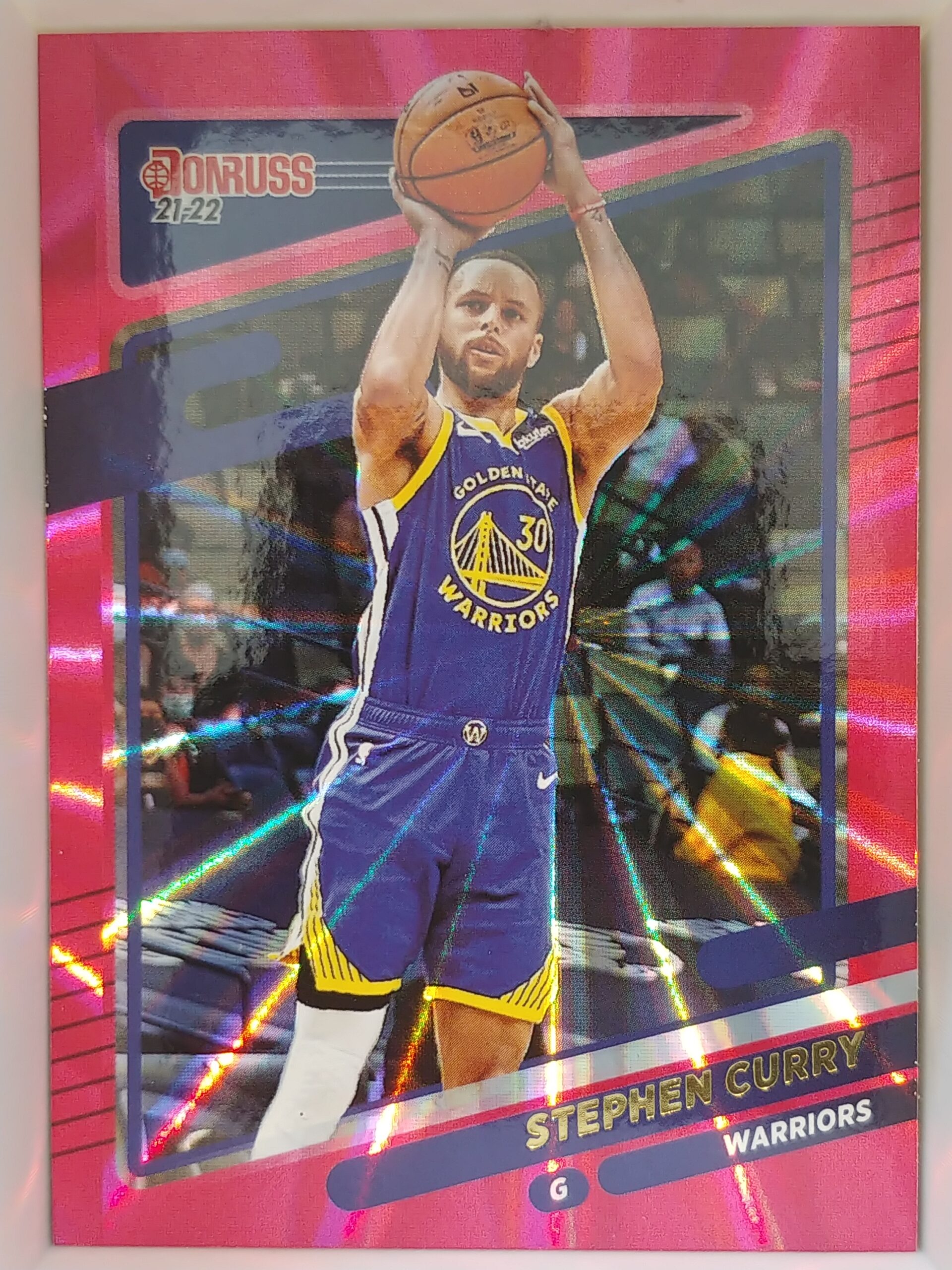 2021-22 Panini Donruss Stephen Curry Pink Laser #68