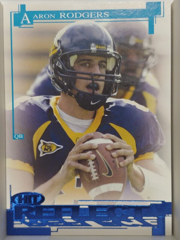 2005 Sage Hit Aaron Rodgers Reflect Blue #R8