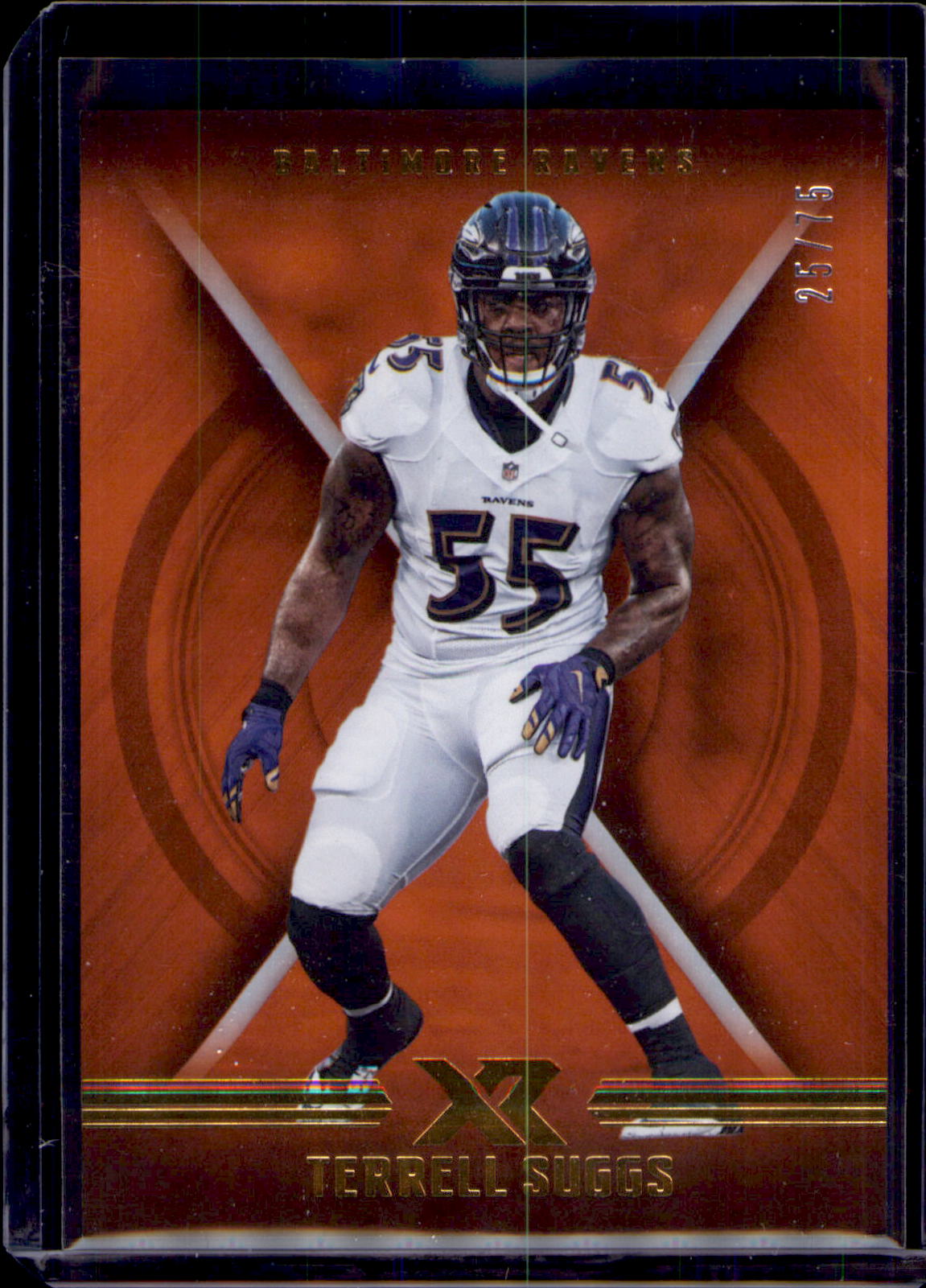 2017 Panini XR #11 Terrell Suggs # 25/75