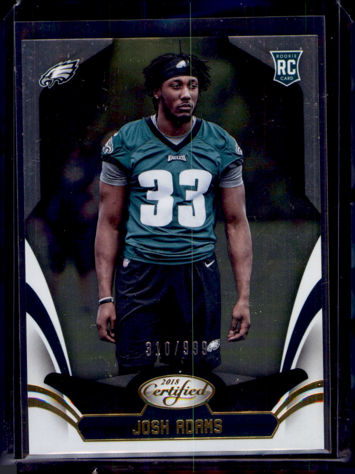 2018 Panini Certified #170 Josh Adams # 310/999 Rookie
