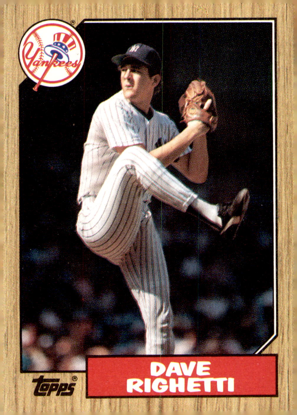 1987 Topps #40 Dave Righetti