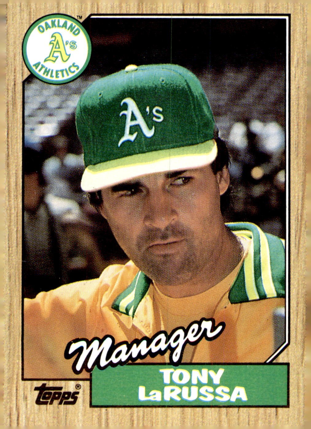 1987 Topps #68 Tony LaRussa