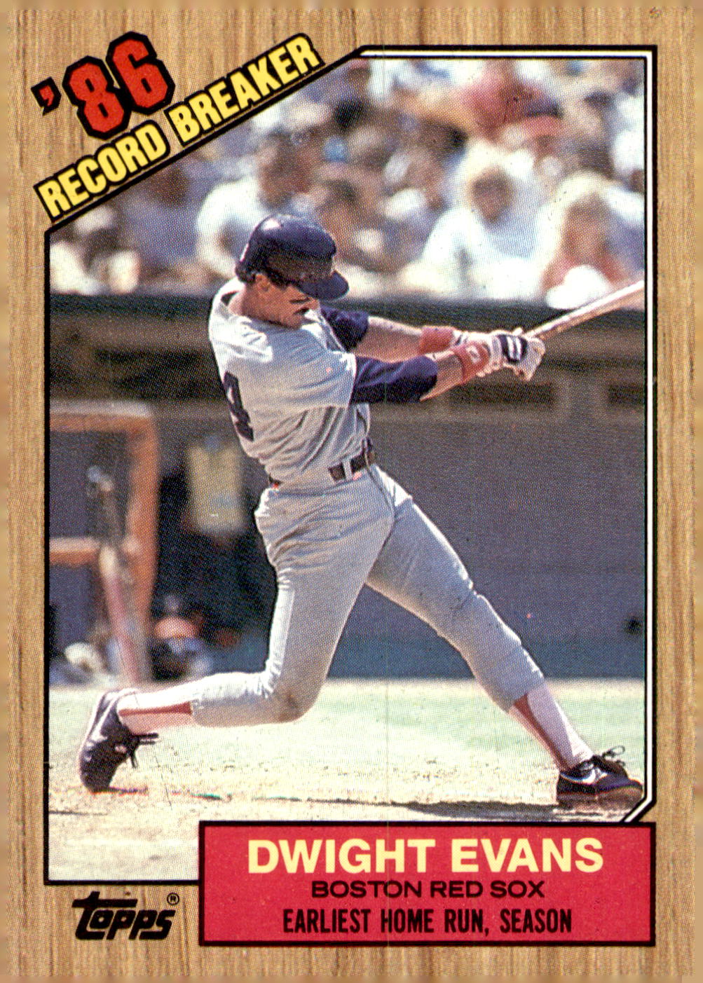1987 Topps #3 Dwight Evans