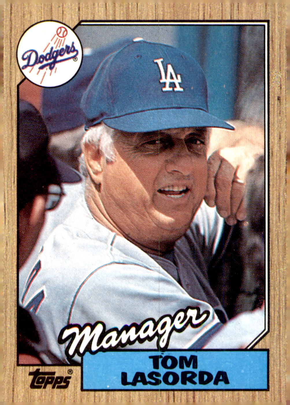 1987 Topps #493 Tom Lasorda