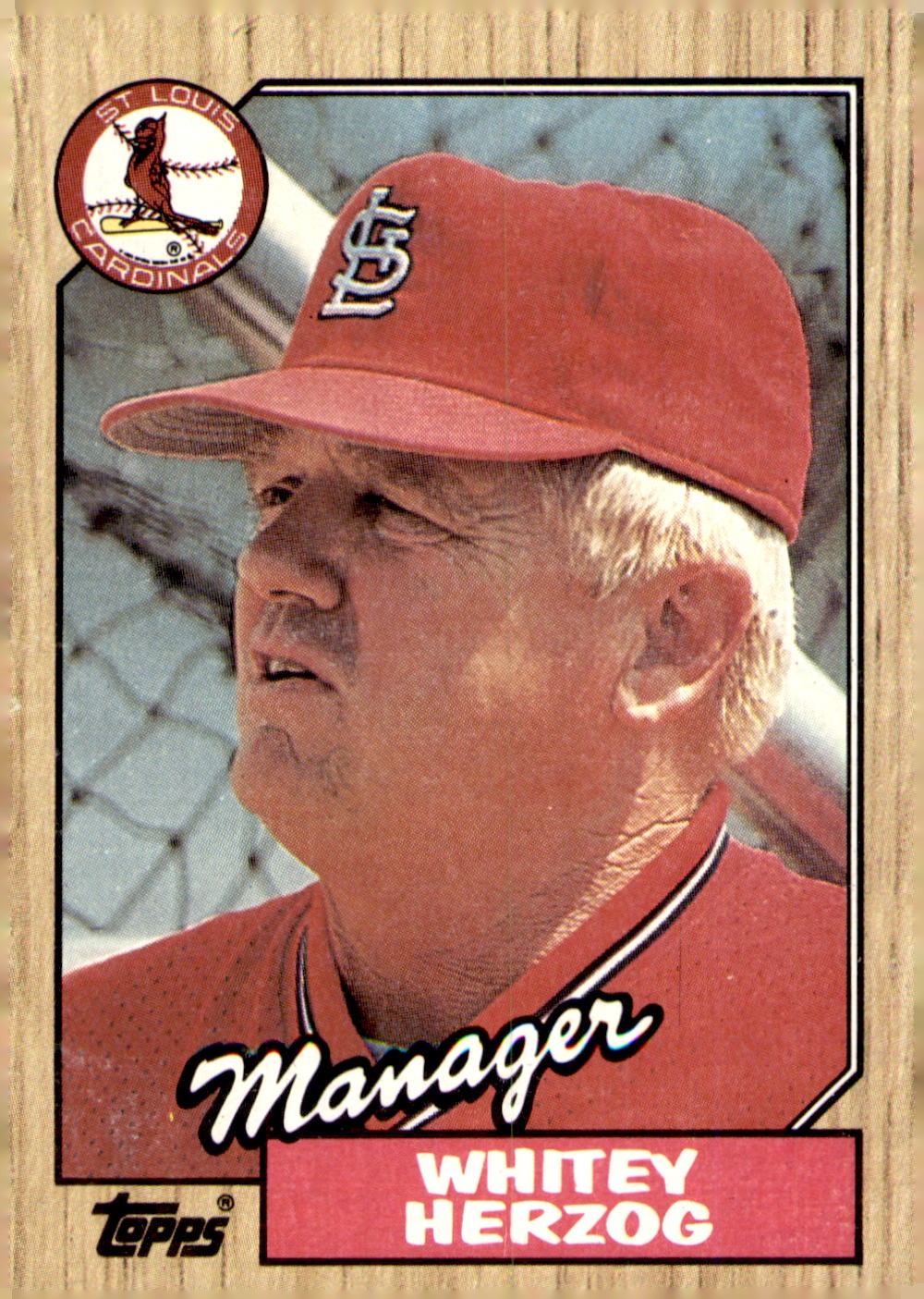 1987 Topps #243 Whitey Herzog