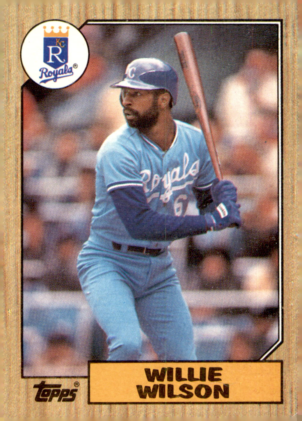 1987 Topps #783 Willie Wilson
