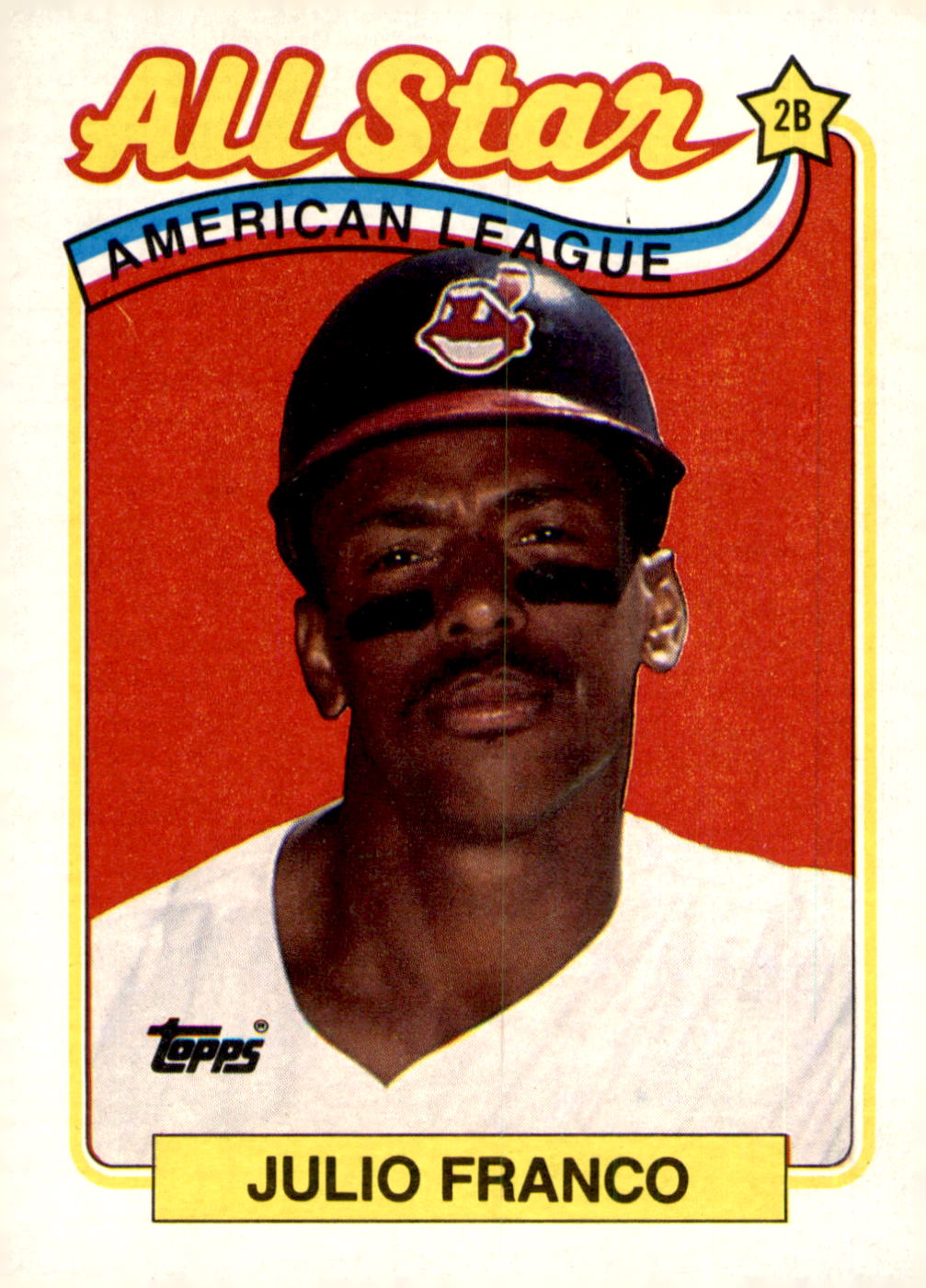1989 Topps #398 Julio Franco