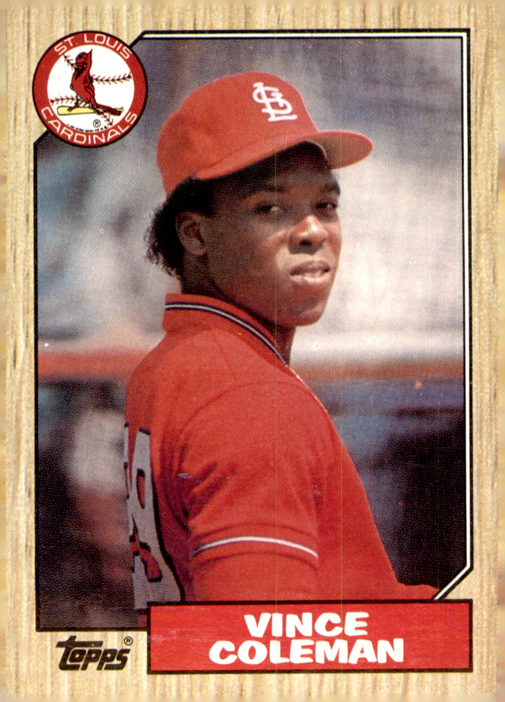 1987 Topps #590 Vince Coleman