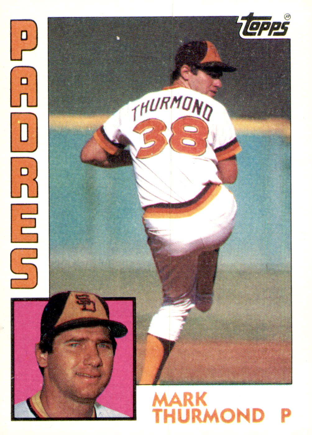 1984 Topps #481 Mark Thurmond Rookie