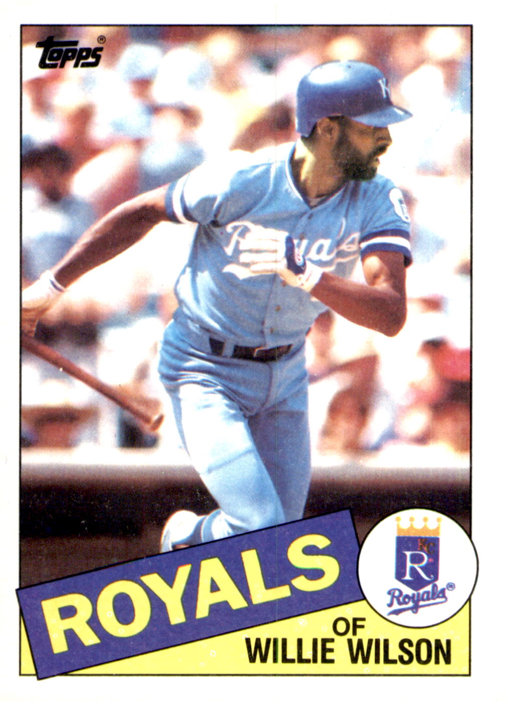 1985 Topps #617 Willie Wilson