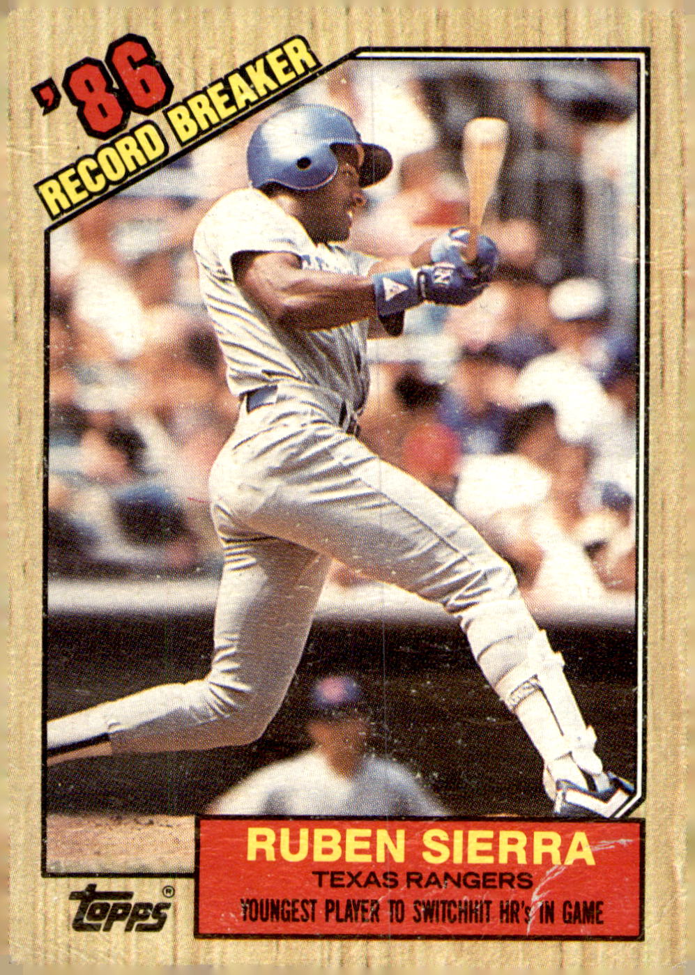 1987 Topps #6 Ruben Sierra