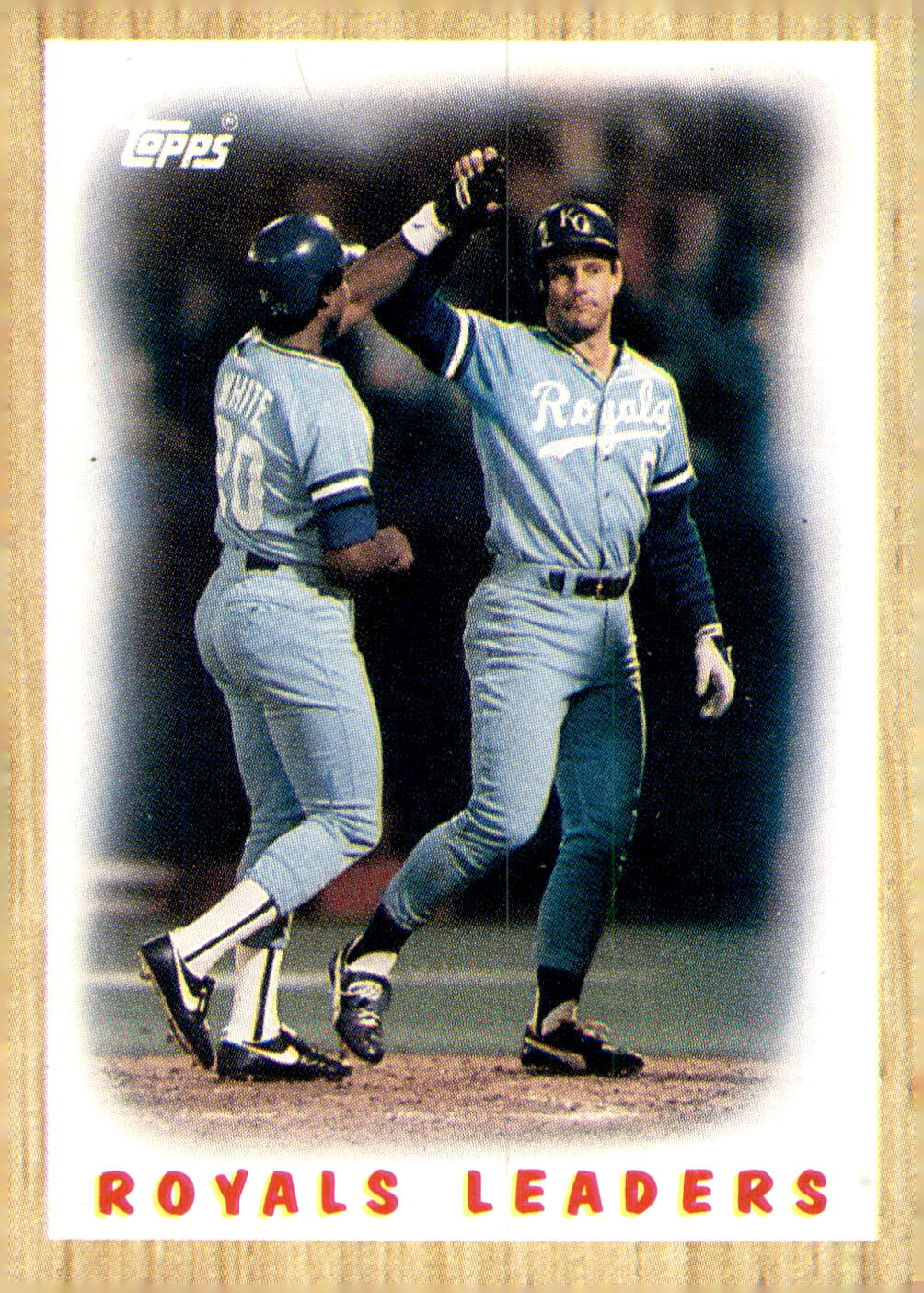 1987 Topps #256 Royals Leaders