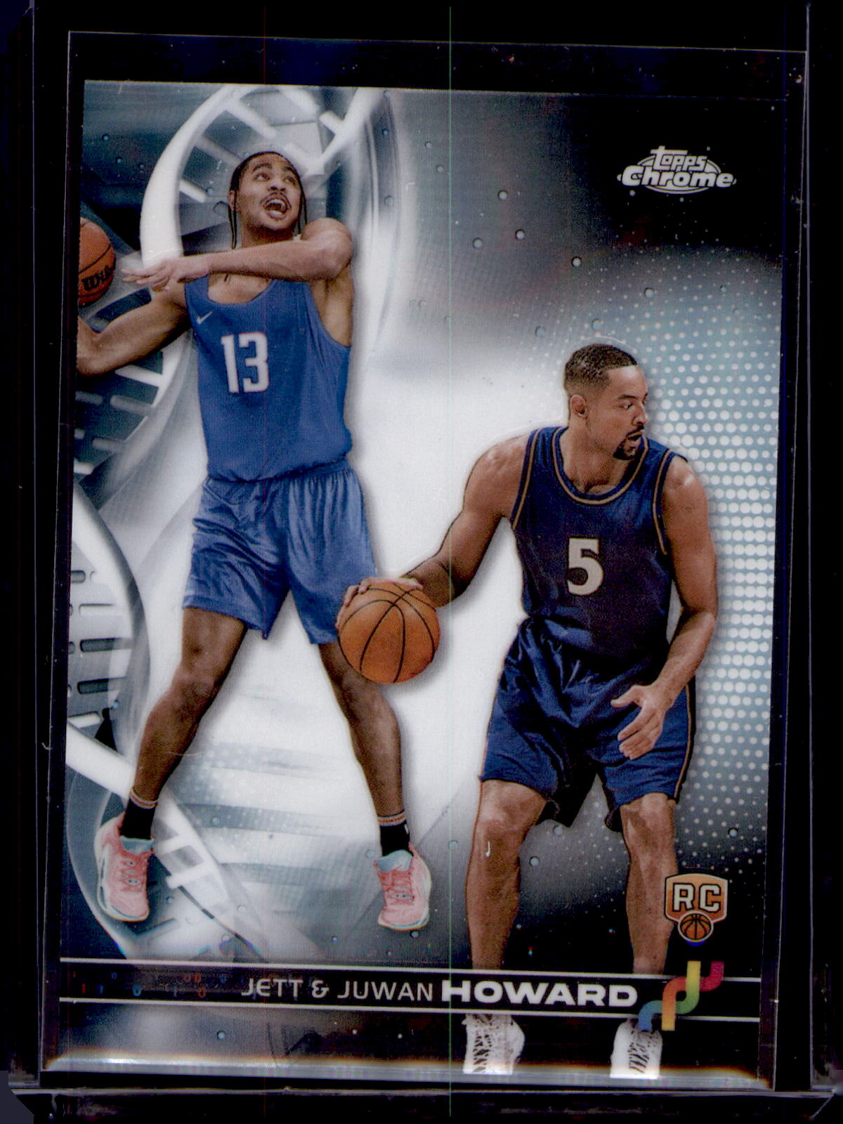 2023-24 Topps Chrome #DNA-3 Juwan Howard / Jett Howard