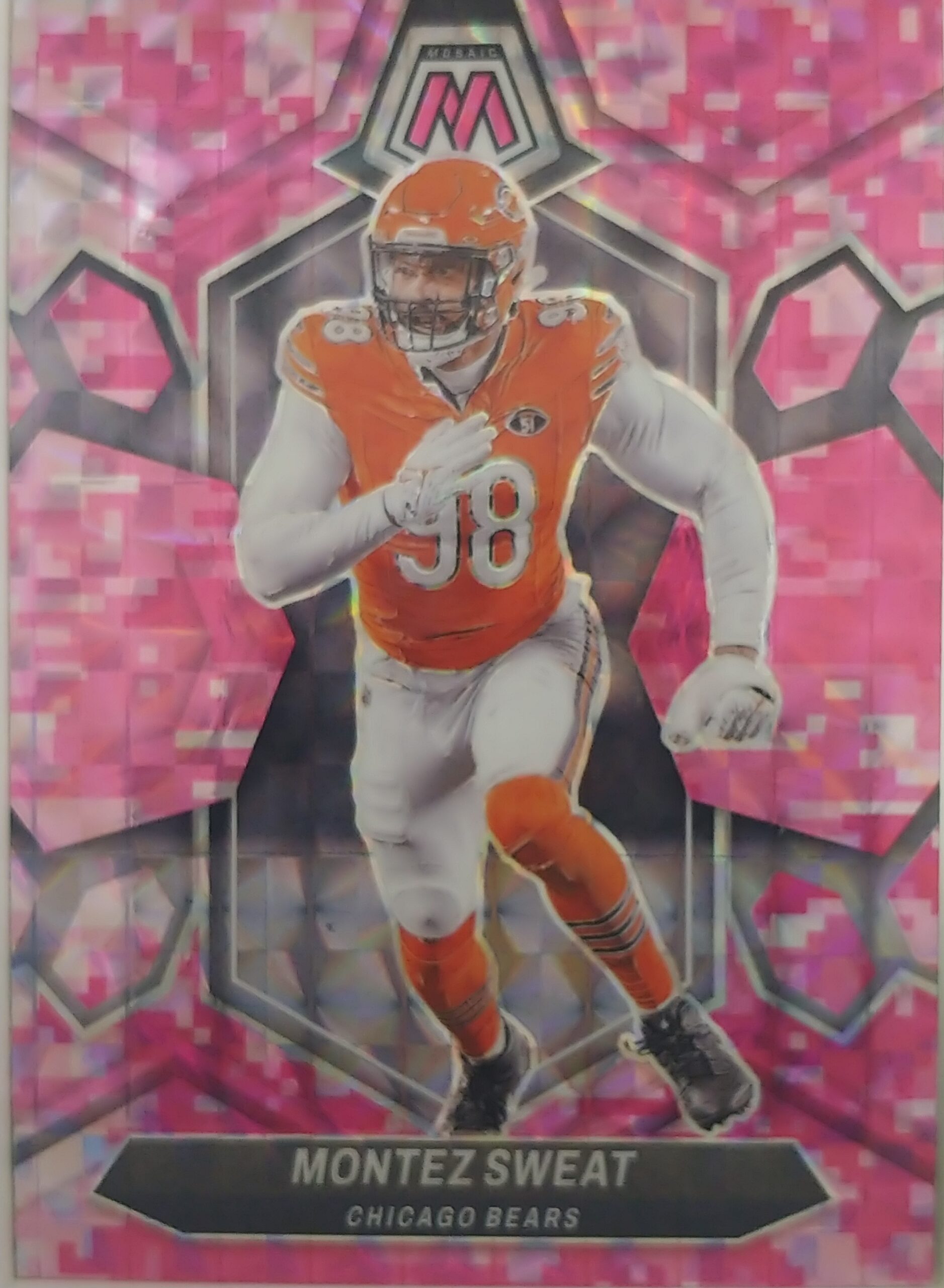 2024 Panini Mosiac Montez Sweat SP Camo Pink #41