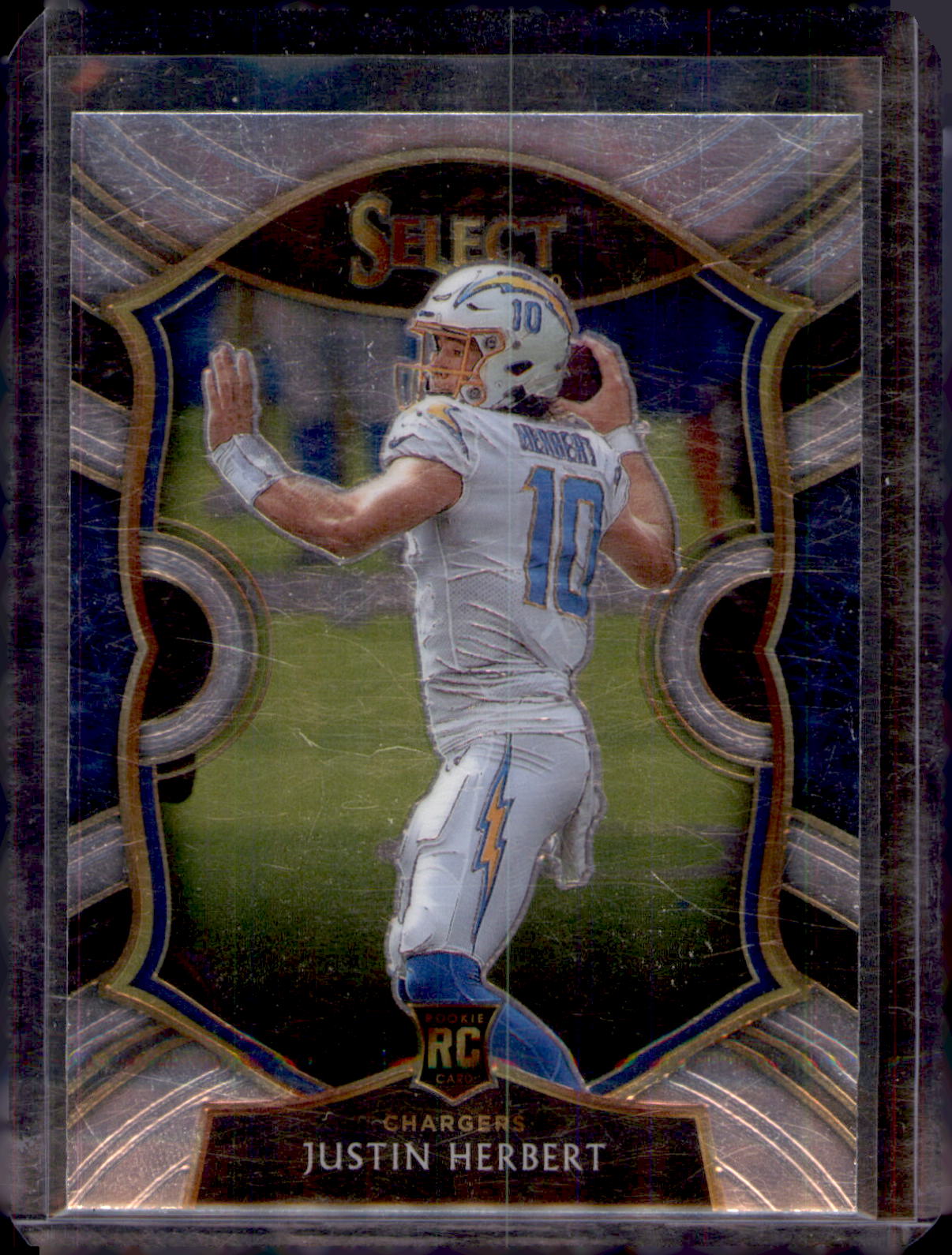 2020 Panini Select #44 Justin Herbert Rookie