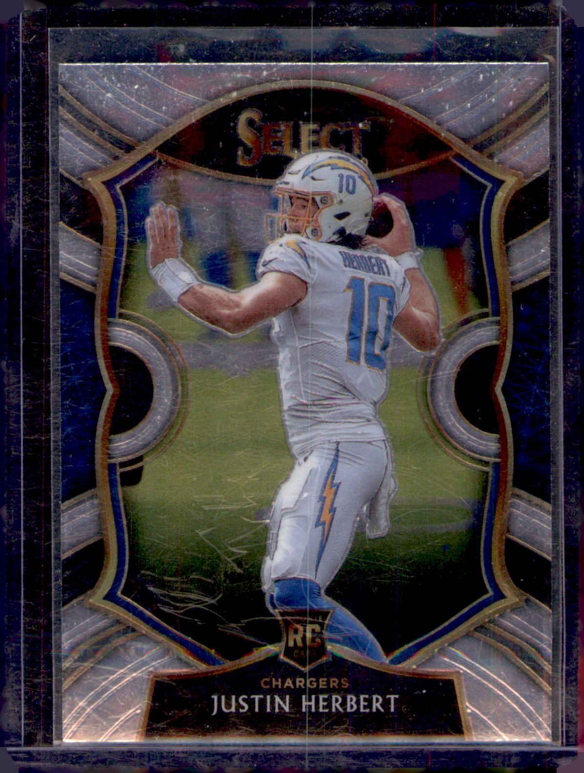 2020 Panini Select #44 Justin Herbert Rookie