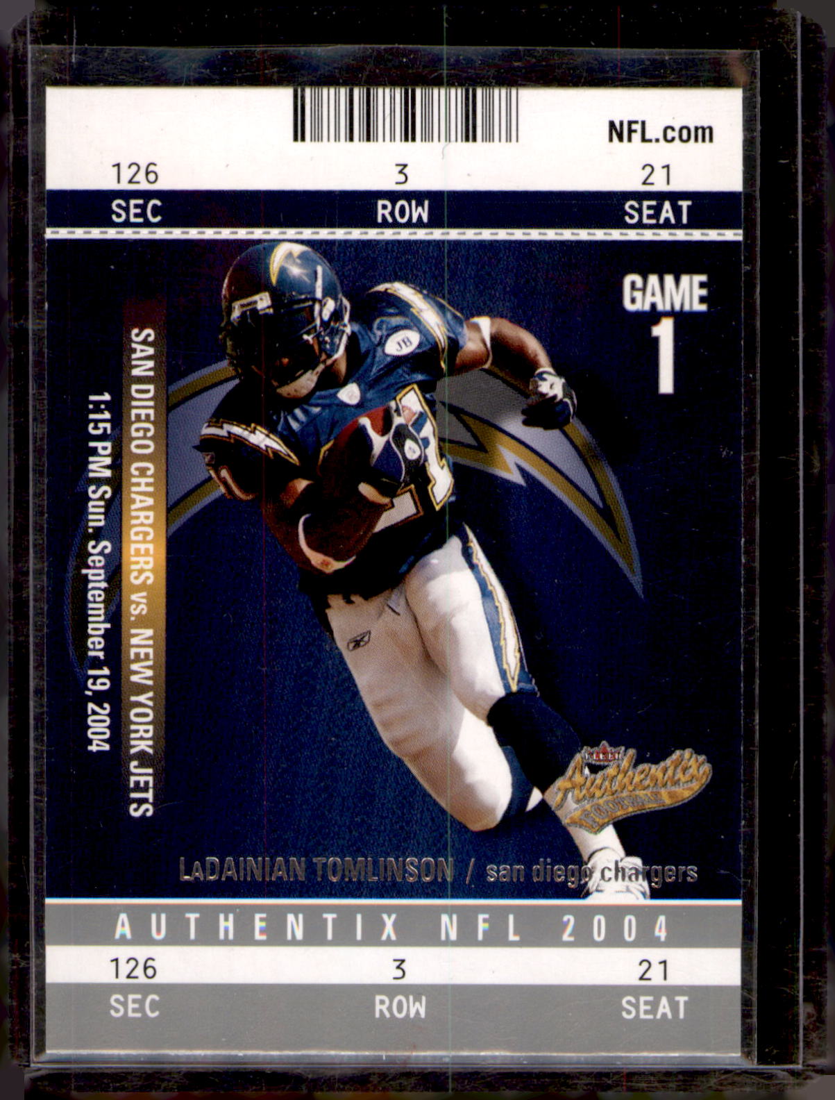 2004 Fleer Authentix #94 LaDainian Tomlinson