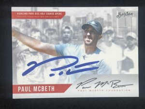 Commemorative Brixton McBeth Foundation Highland Course Autographed