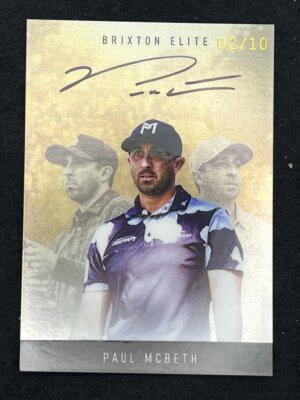 2025 Brixton DGPT Paul McBeth Brixton Elite Gold 02/10 Autographed