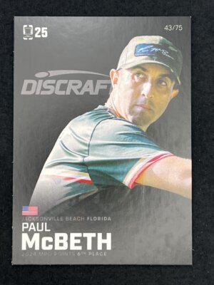 2025 DGPT Paul McBeth Black 43/75